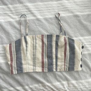 Red, White and Blue Crop Top